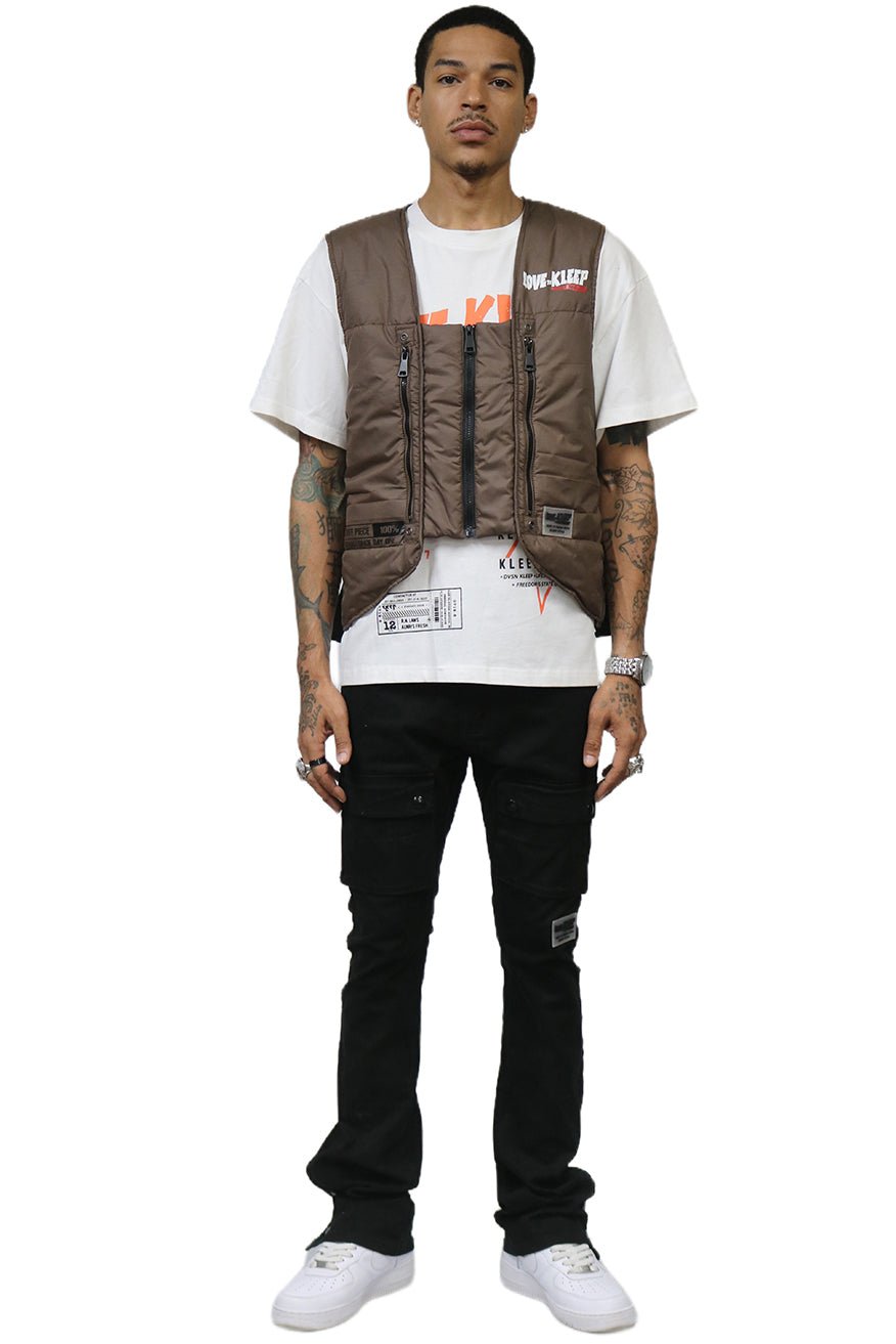 HAZEL Men's premium cire padded vest with functional tape and multi pocket - Concordia Style Boutique