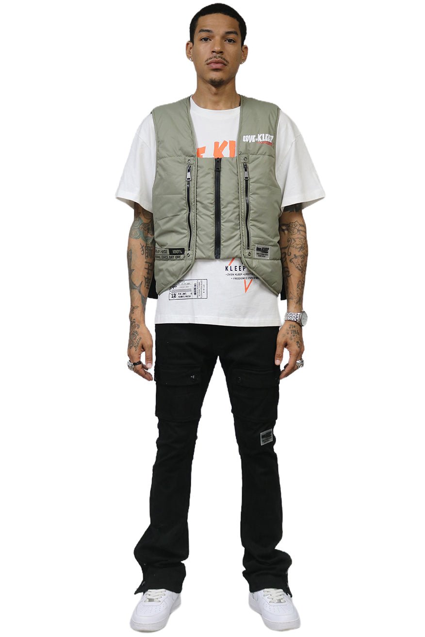 LAUREL Men's premium cire padded vest with functional tape and multi pocket - Concordia Style Boutique