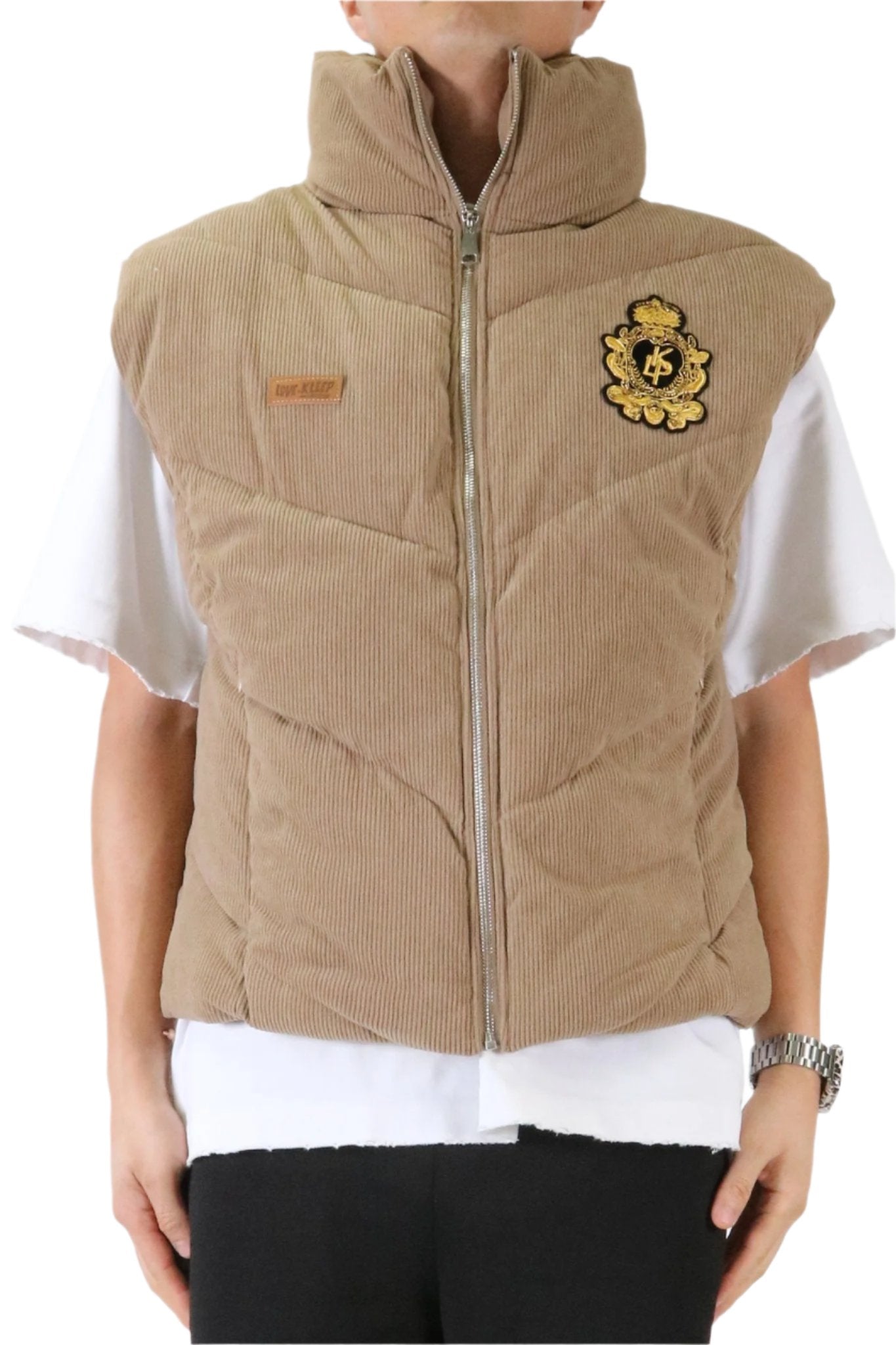 ECRU Corduroy Puff Vest - Concordia Style Boutique