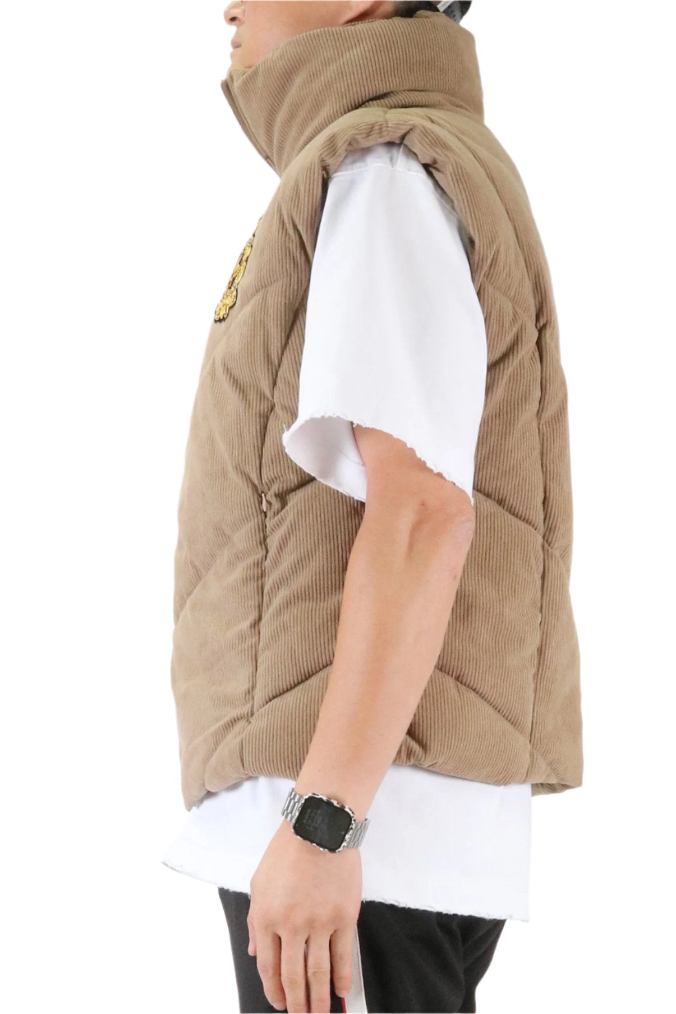 ECRU Corduroy Puff Vest - Concordia Style Boutique