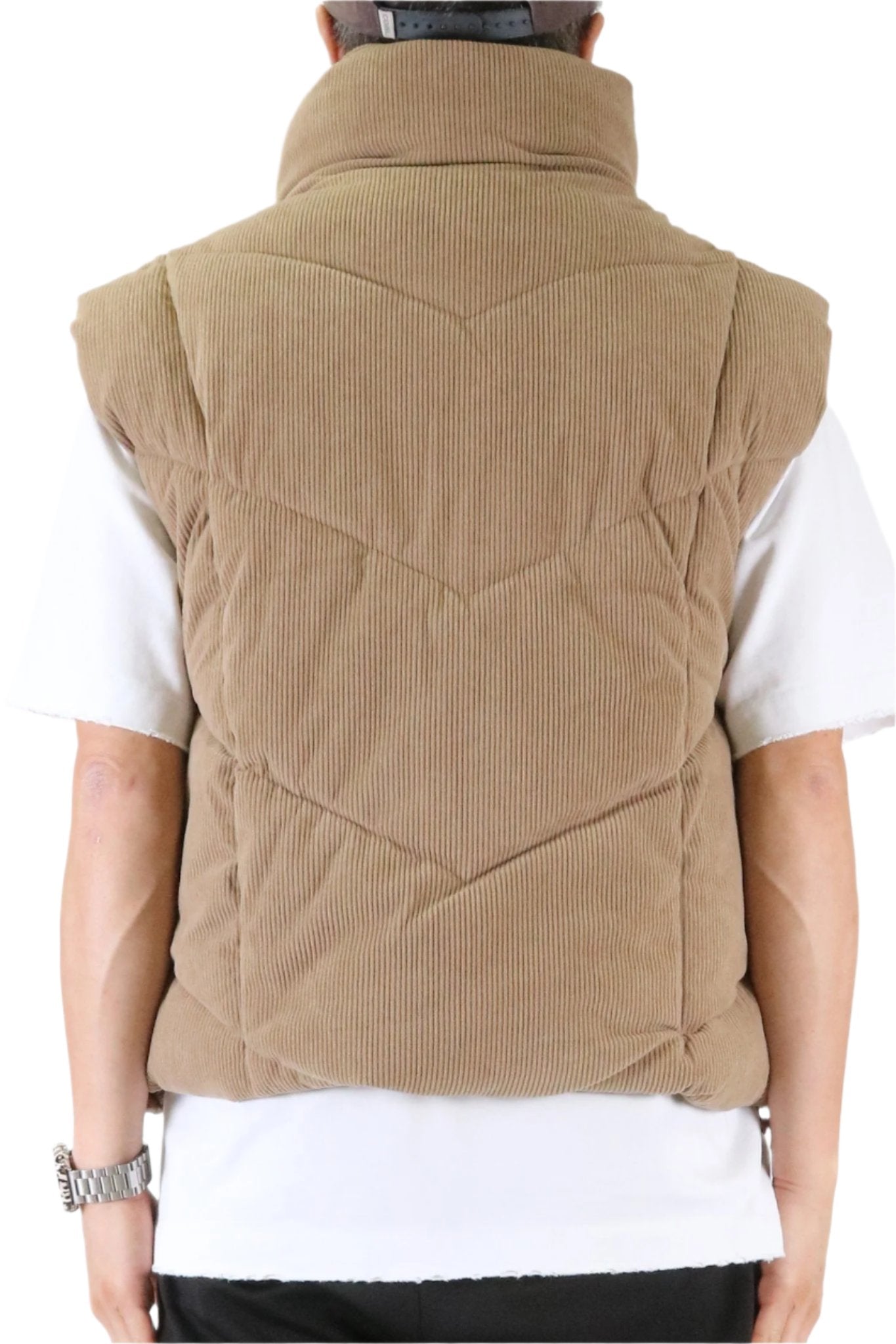 ECRU Corduroy Puff Vest - Concordia Style Boutique