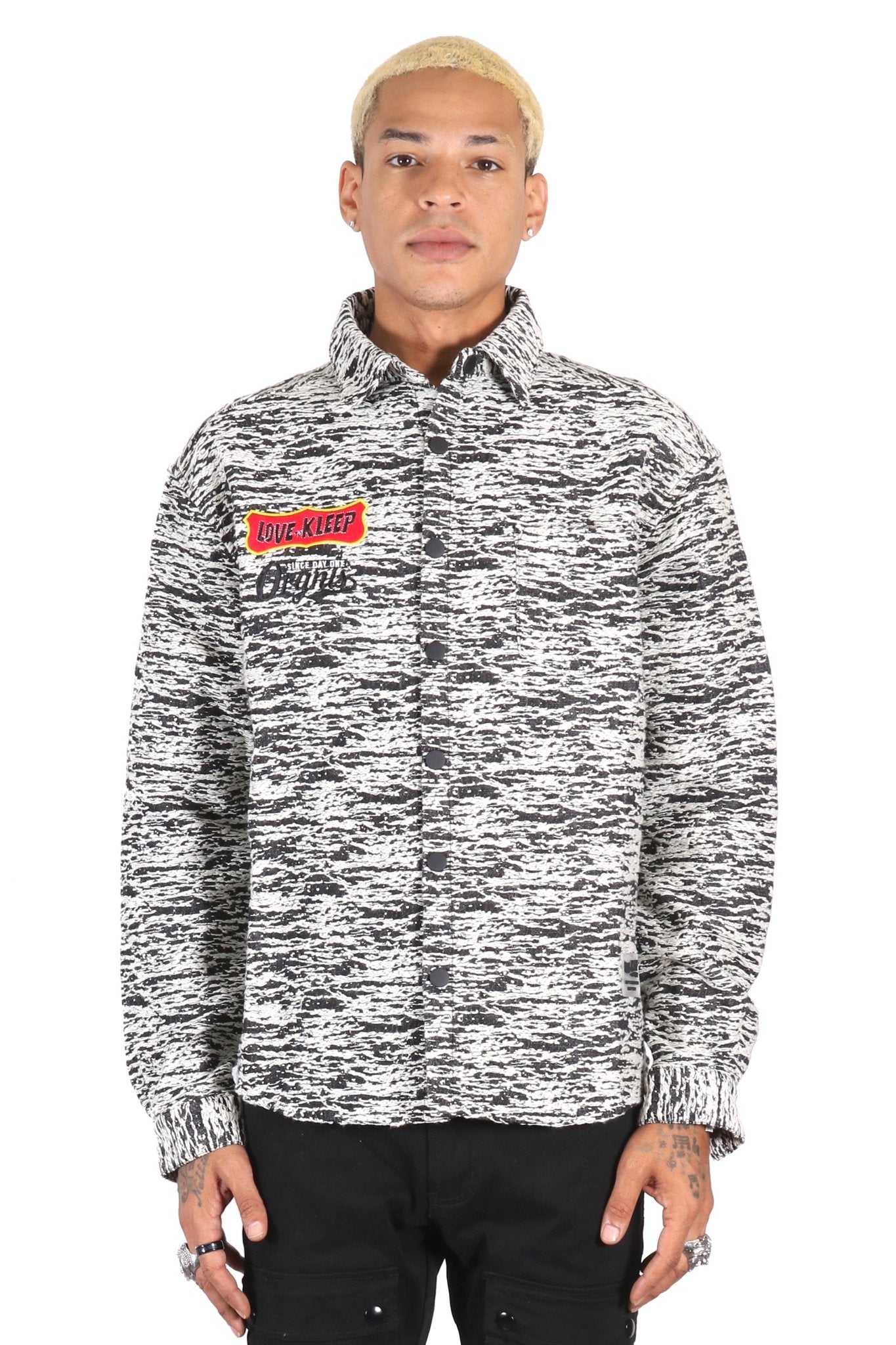 KIRK Men's mixed jacquard texture shirt - Concordia Style Boutique