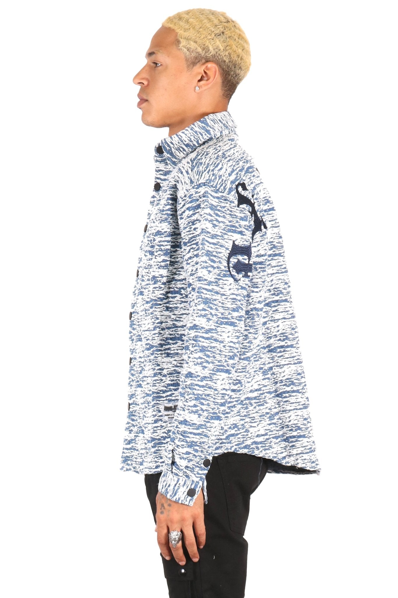 ROX Men's mixed jacquard texture shirt - Concordia Style Boutique