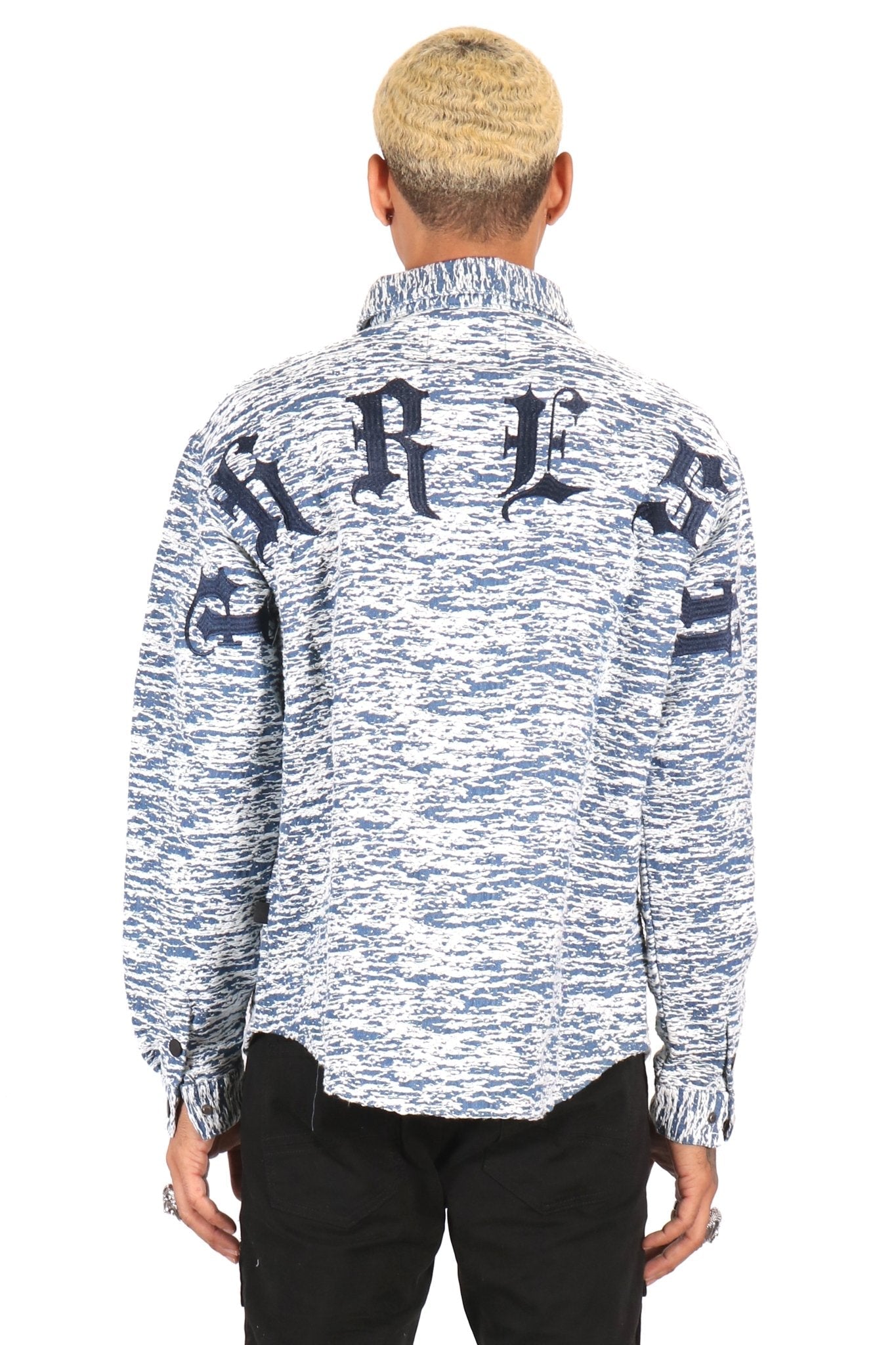 ROX Men's mixed jacquard texture shirt - Concordia Style Boutique