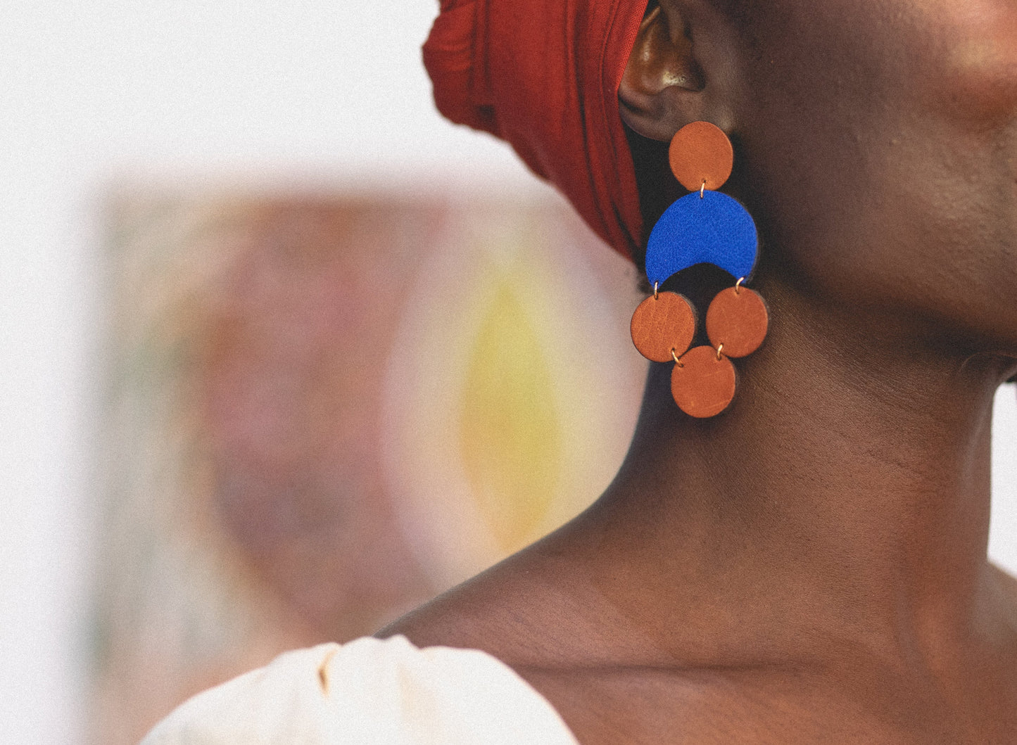 Kavakia Leather Earrings
