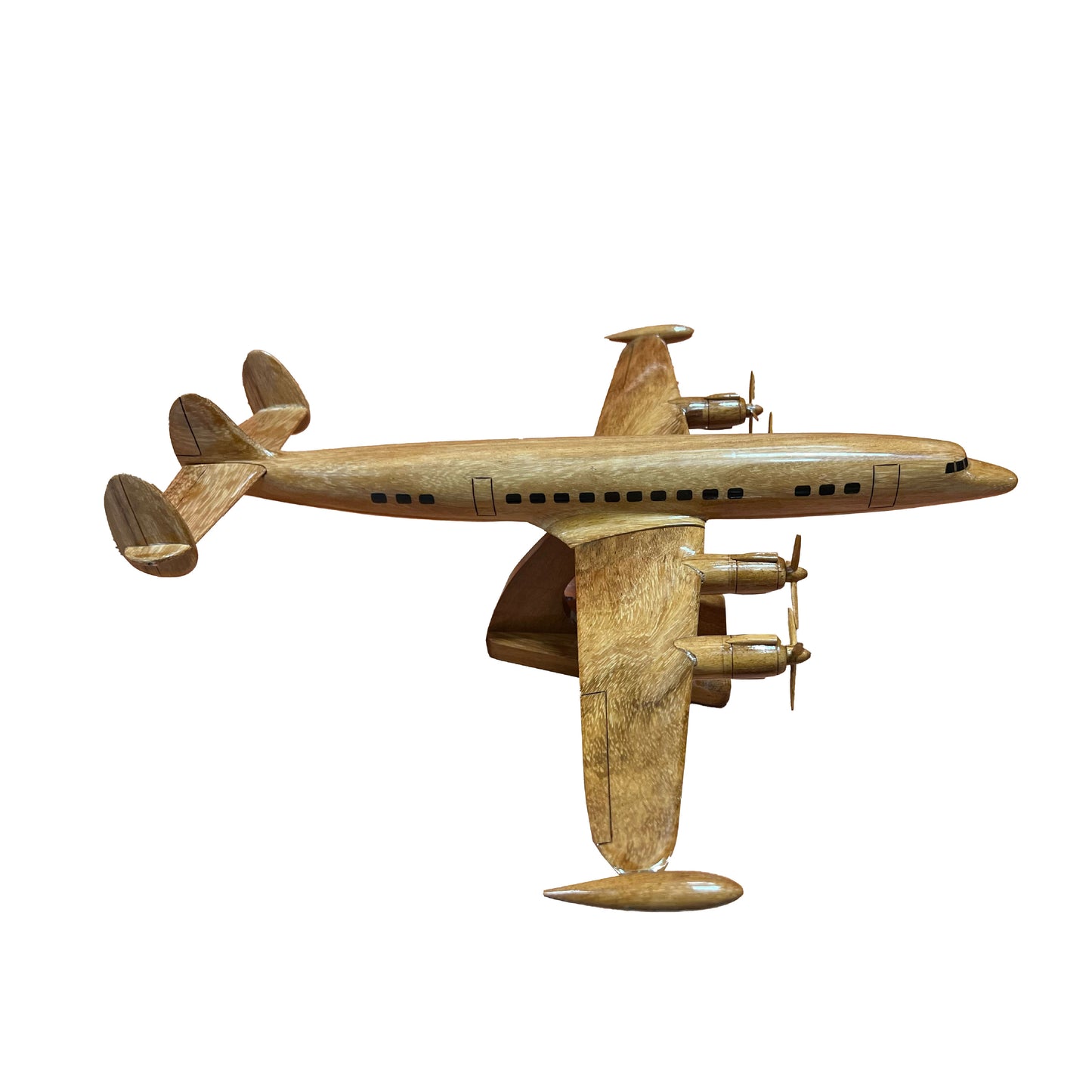 The Super Constellation Mahogany Wood Desktop Airplane Model