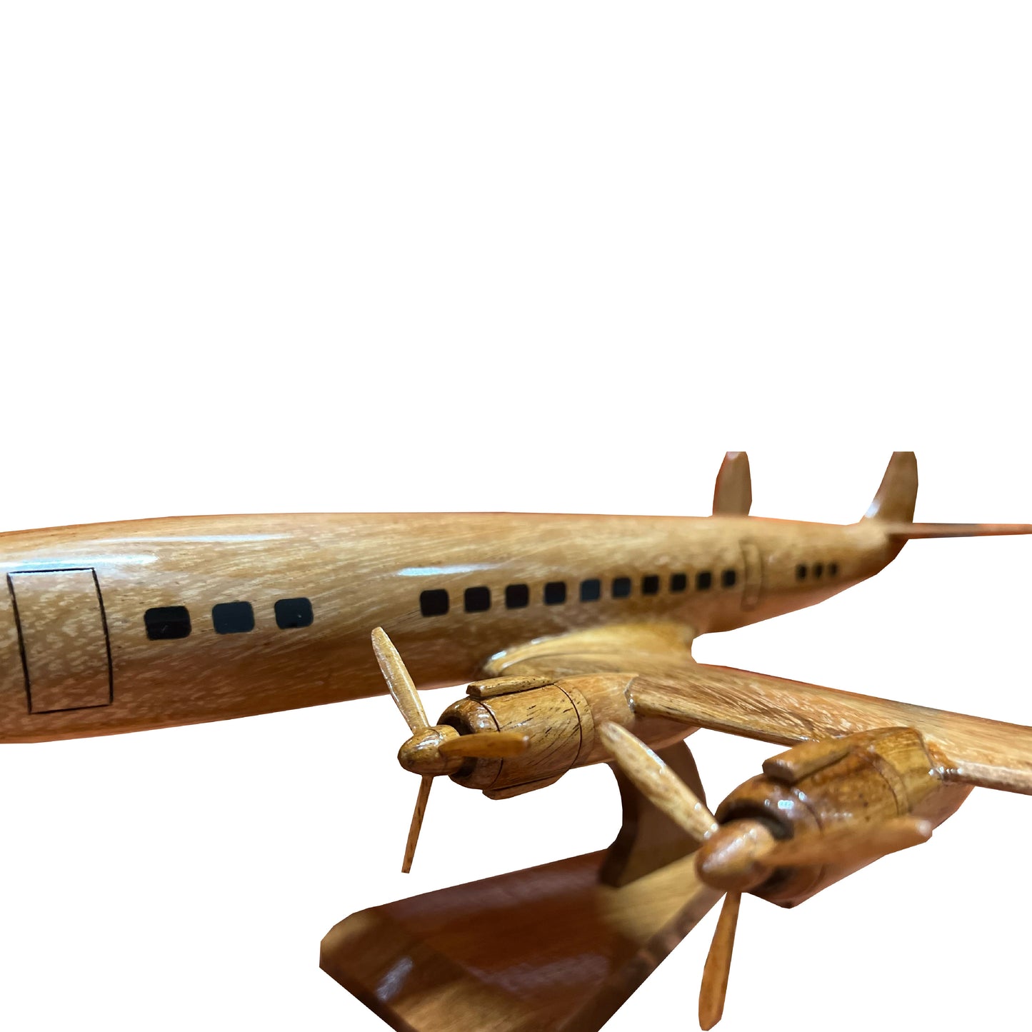 The Super Constellation Mahogany Wood Desktop Airplane Model