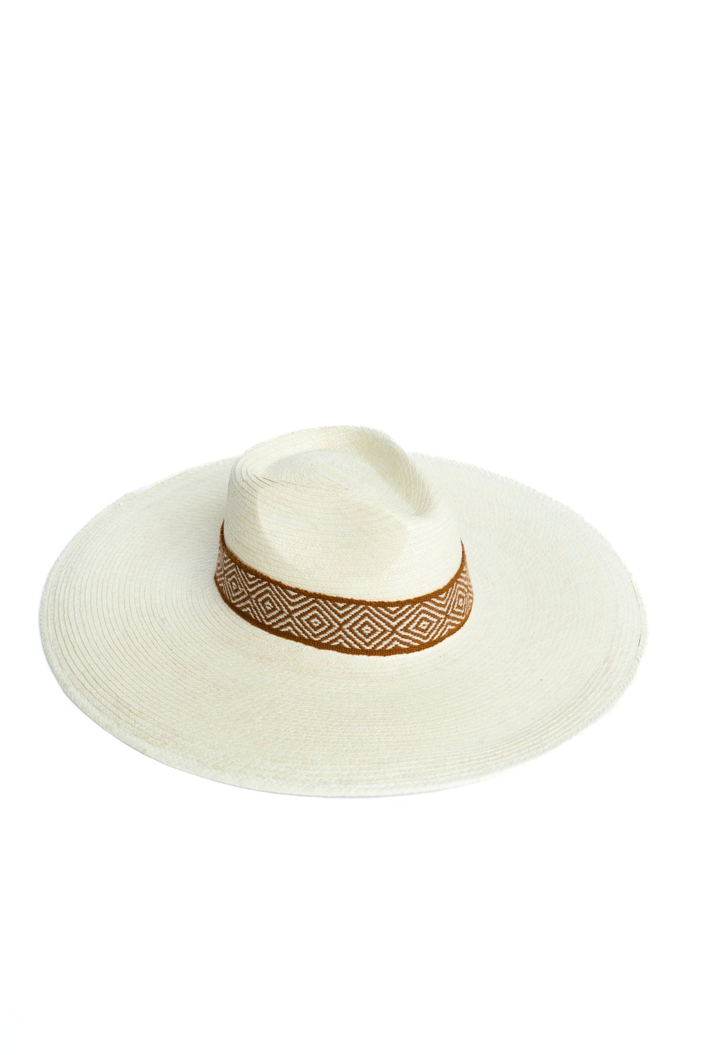 Western White Palm Leaf Straw Hat
