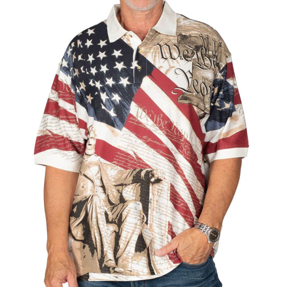 Men's Abraham Lincoln 100 % Cotton Polo Shirt - Concordia Style Boutique