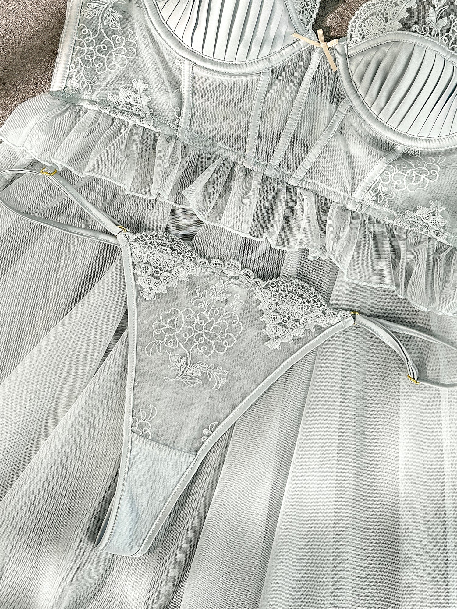 Elegant Embroidered Lace Slip Dress - Concordia Style Boutique
