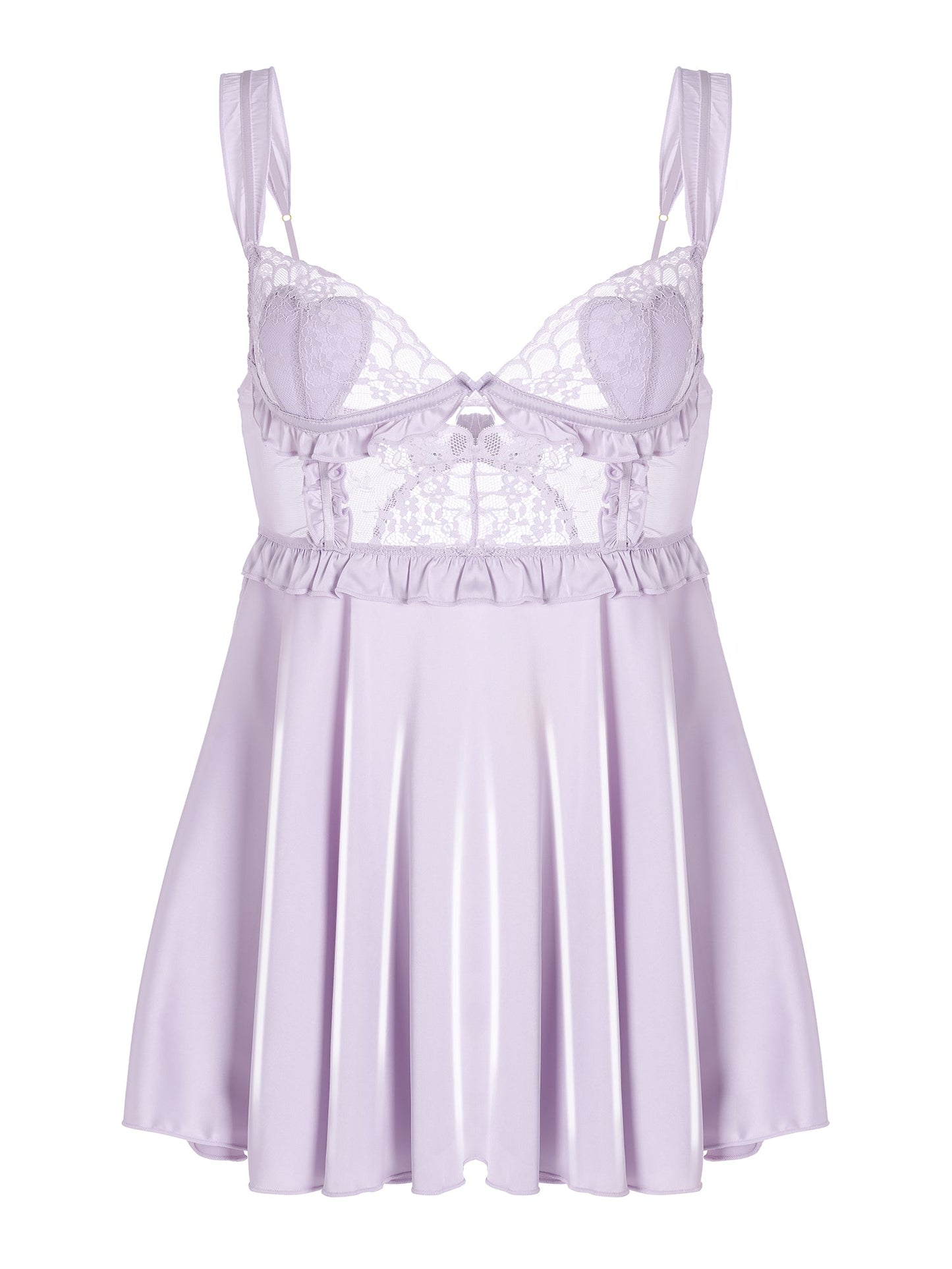 Purple Soft Satin Slip Dress - Concordia Style Boutique