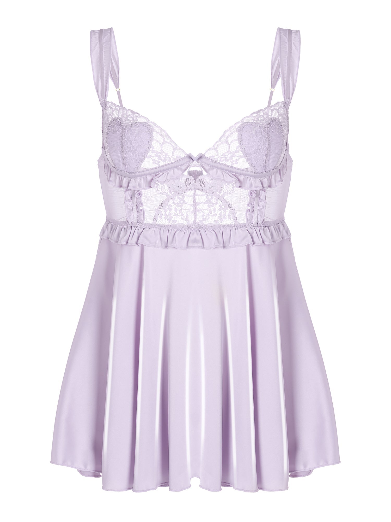 Purple Soft Satin Slip Dress - Concordia Style Boutique