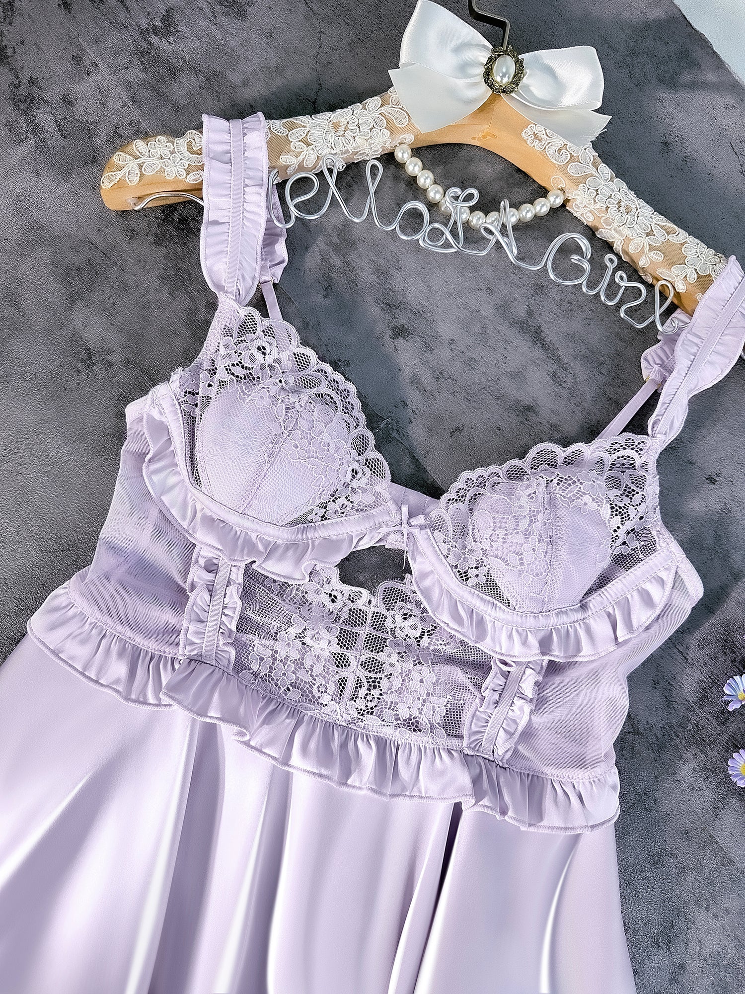 Purple Soft Satin Slip Dress - Concordia Style Boutique