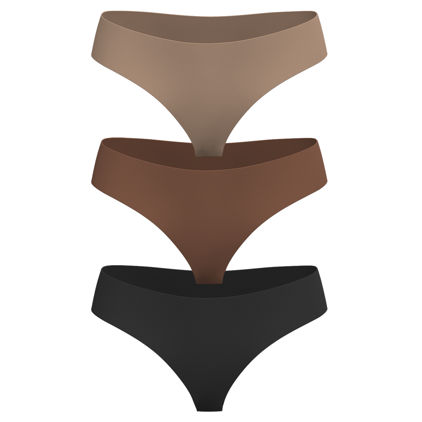 Low Rise Thong 3 Pack [Dark Neutrals]