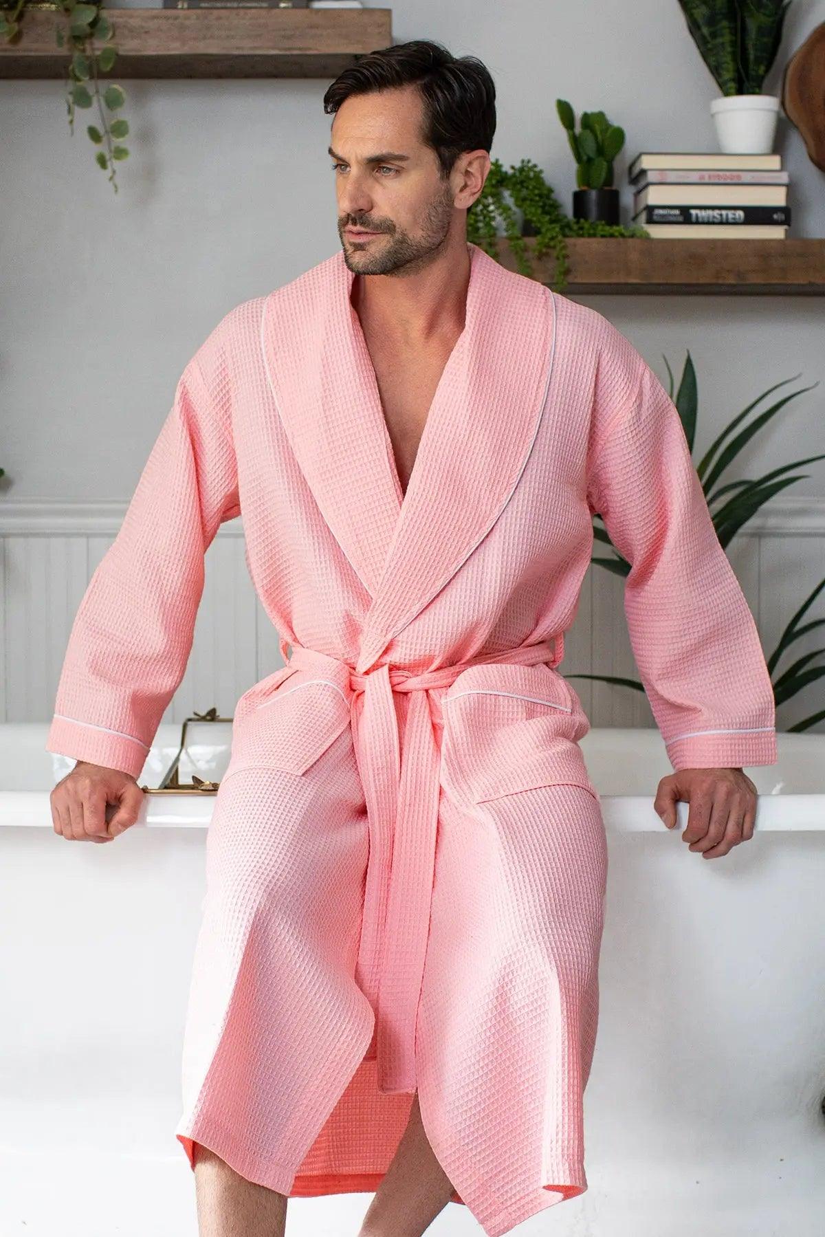 Premium Waffle Piping Robe for Men - Concordia Style Boutique