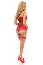 Lavish Red Lace Overbust Corset 