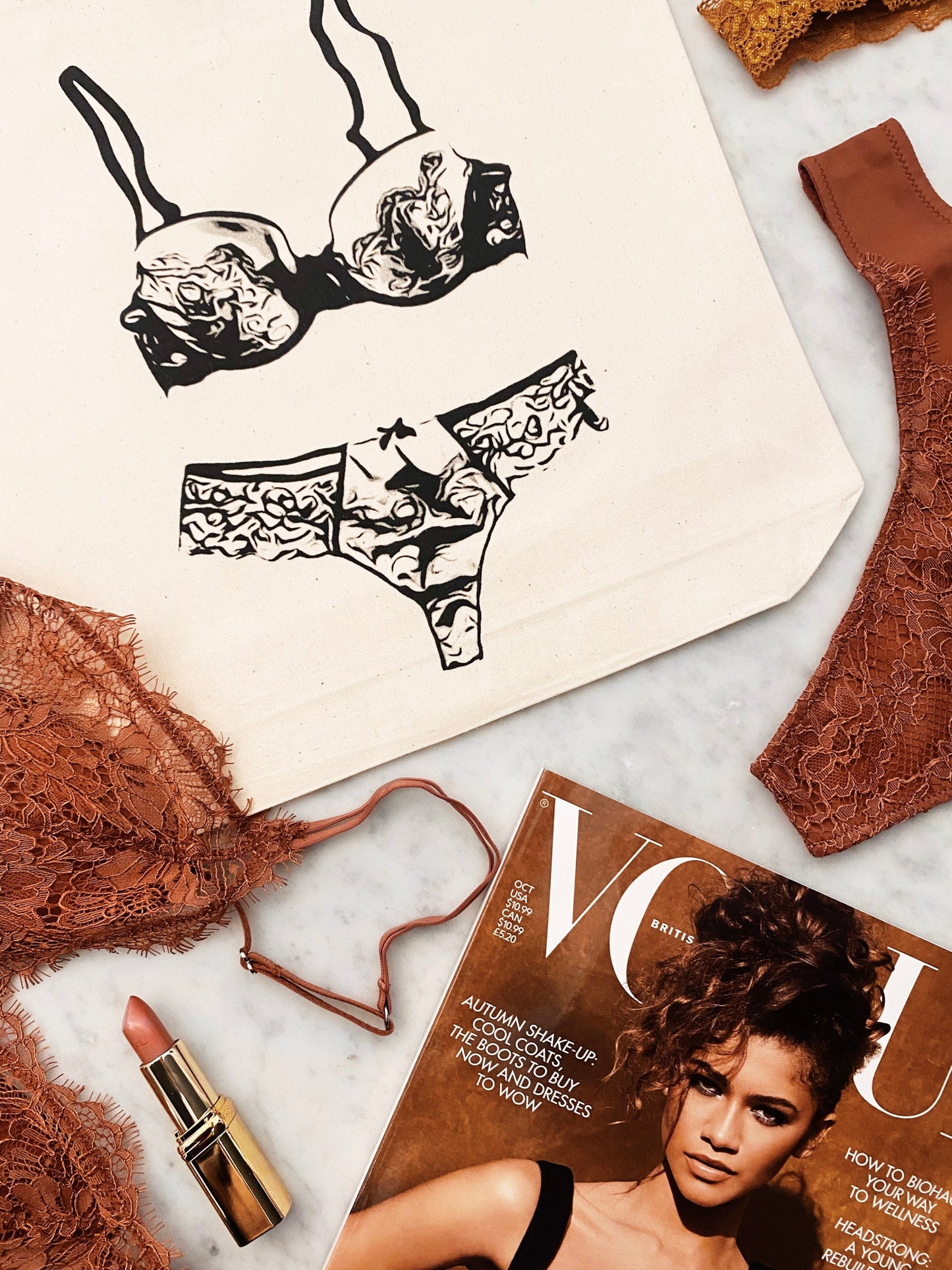 Lace Lingerie Travel Bag, Cream - Concordia Style Boutique
