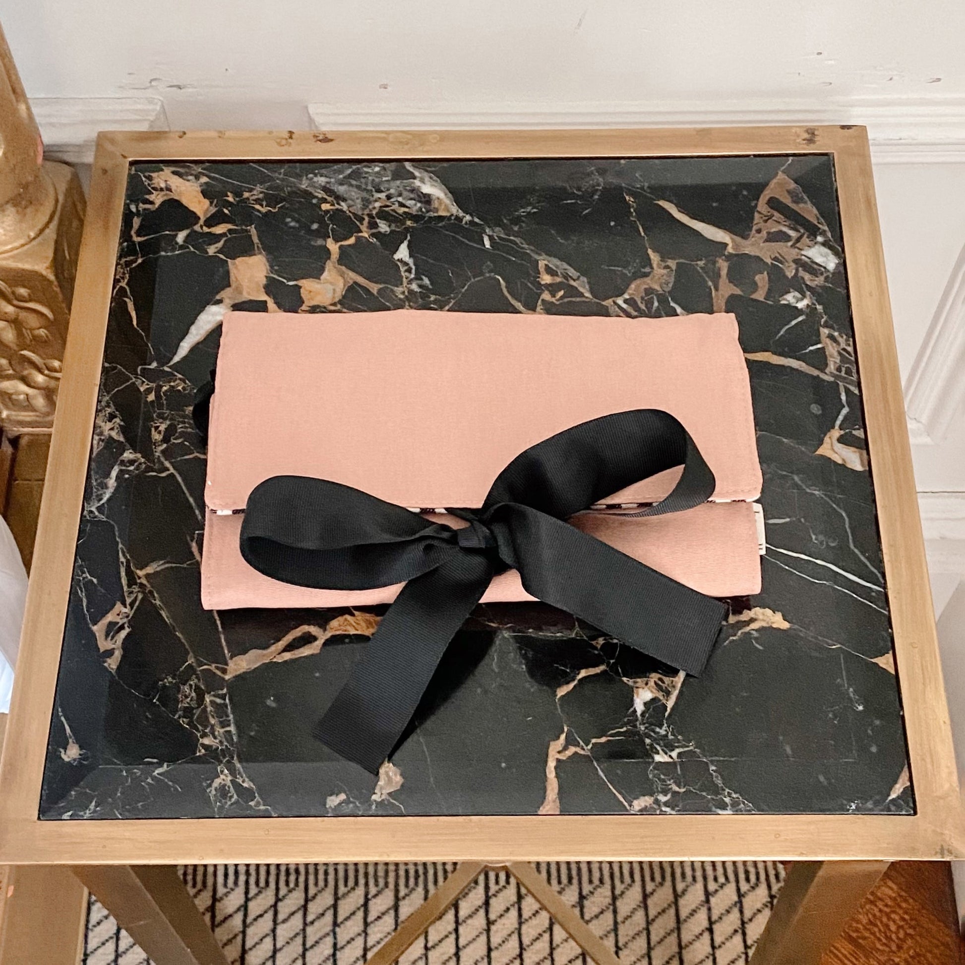 Large Jewelry Roll, Travel Pouch, Pink/Blush - Concordia Style Boutique