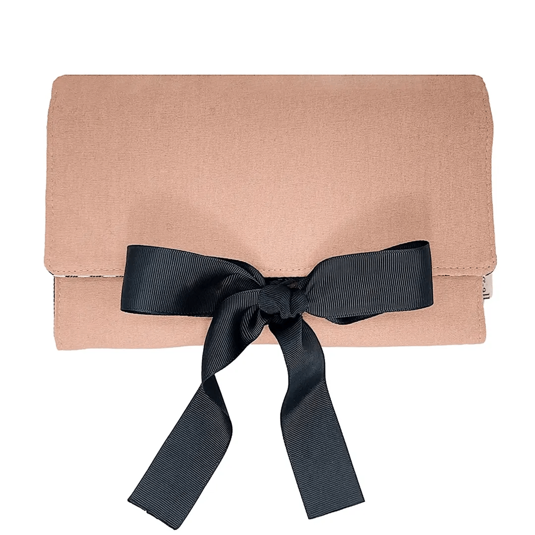 Large Jewelry Roll, Travel Pouch, Pink/Blush - Concordia Style Boutique