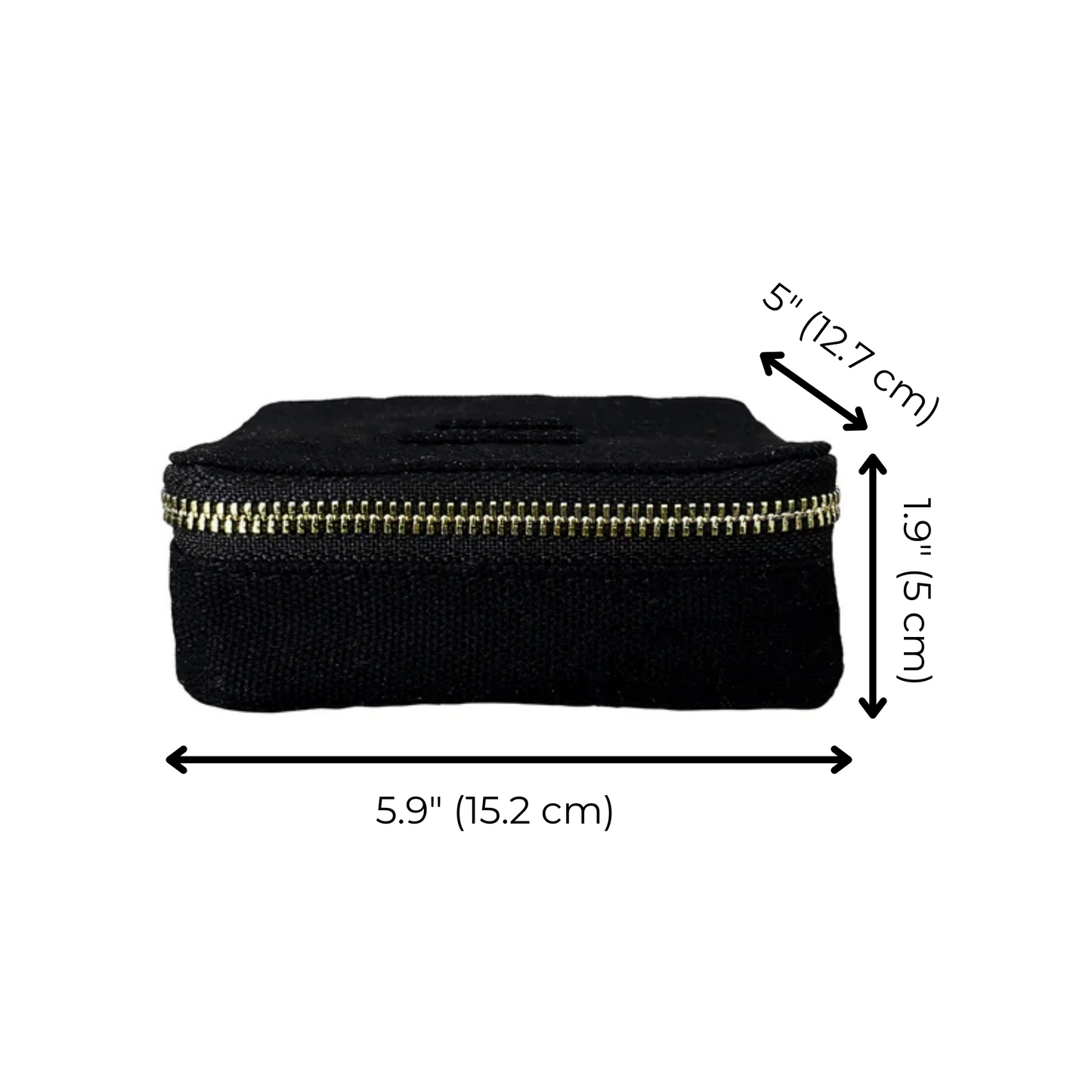 Large Pill Travel Case with Individual Daily Pill Organizer, Black - Concordia Style Boutique