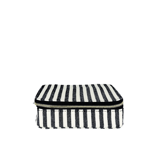 Large Pill Travel Case with Individual Daily Pill Organizer, Striped - Concordia Style Boutique
