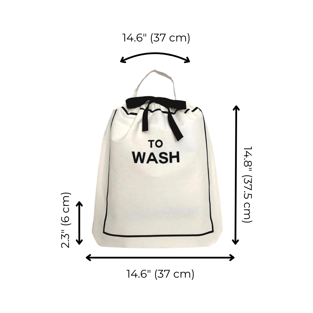 To Wash Laundry Bag, Cream - Concordia Style Boutique