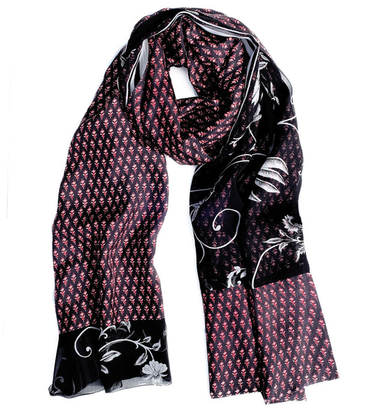 Amaya double layered silk stole