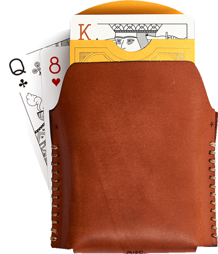 "Handstitched" Card Cases