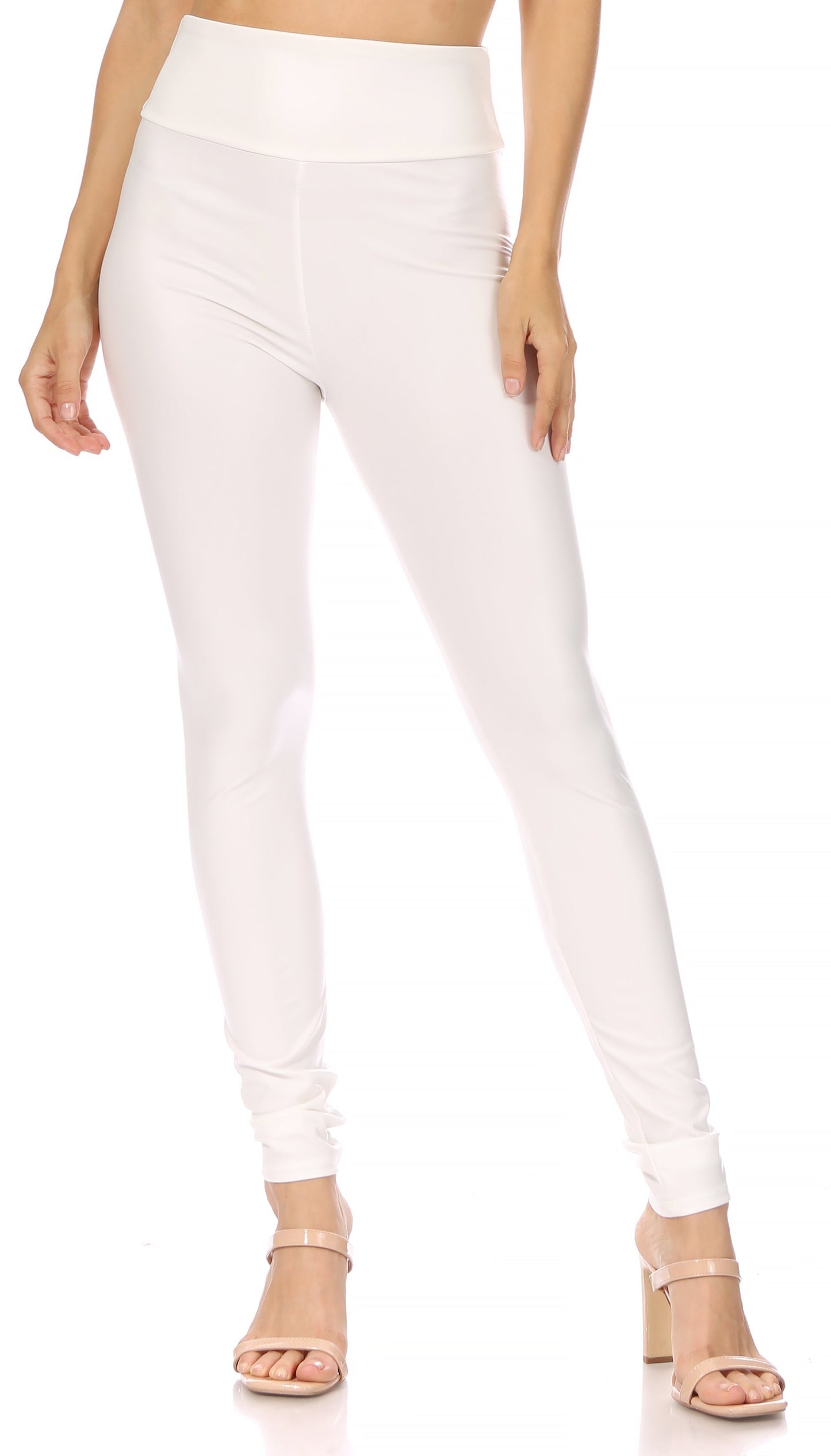 Sakkas Matte Liquid High Waist Stretch Leggings - Made in USA - Concordia Style Boutique