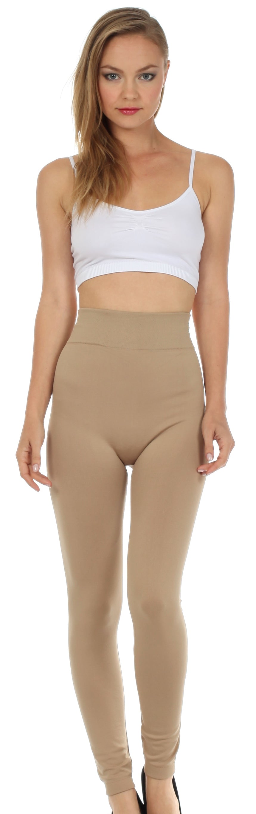 Sakkas Warm Soft Fleece Lined High Waist Leggings - Concordia Style Boutique