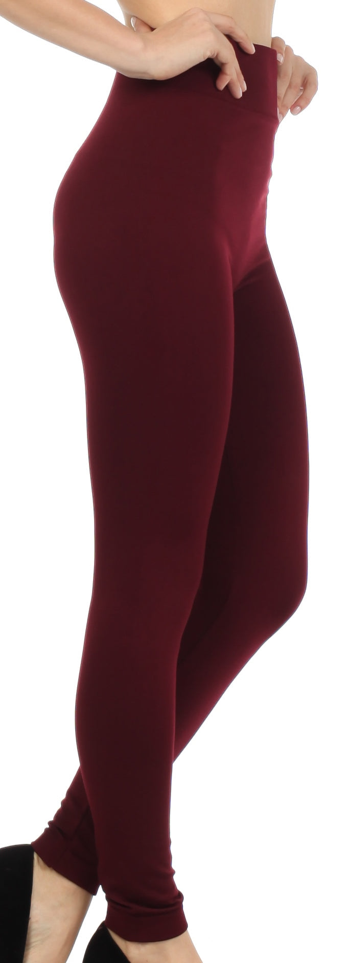 Sakkas Warm Soft Fleece Lined High Waist Leggings - Concordia Style Boutique