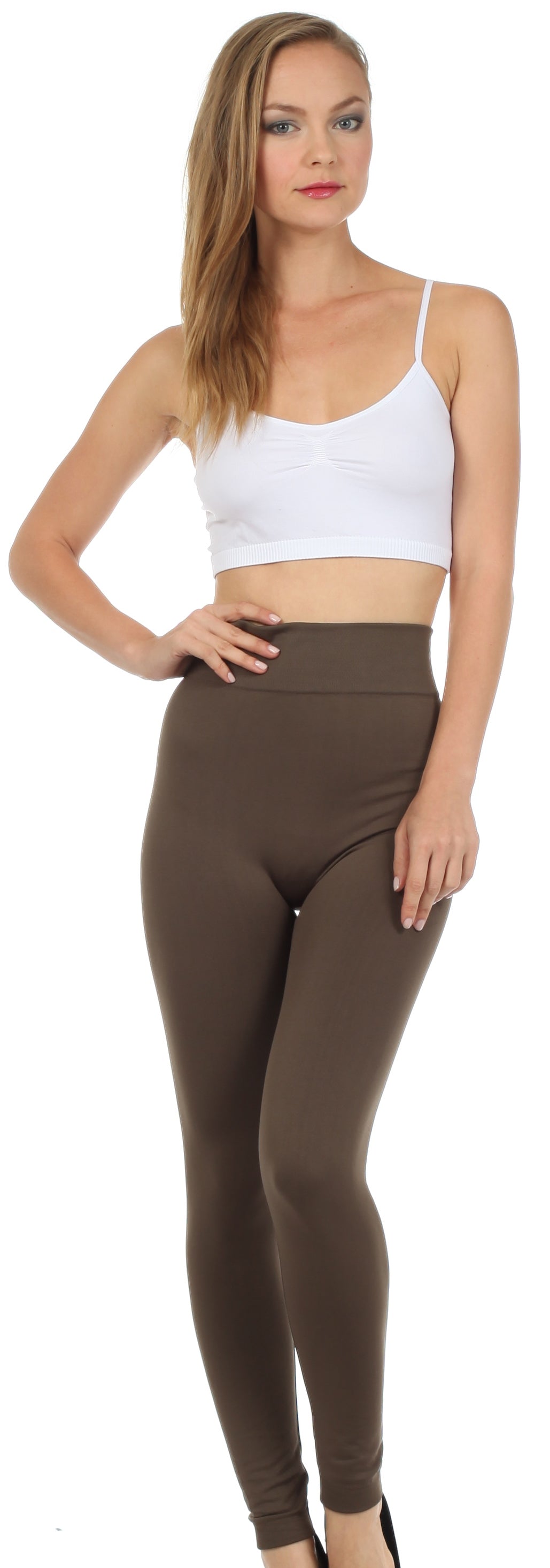 Sakkas Warm Soft Fleece Lined High Waist Leggings - Concordia Style Boutique