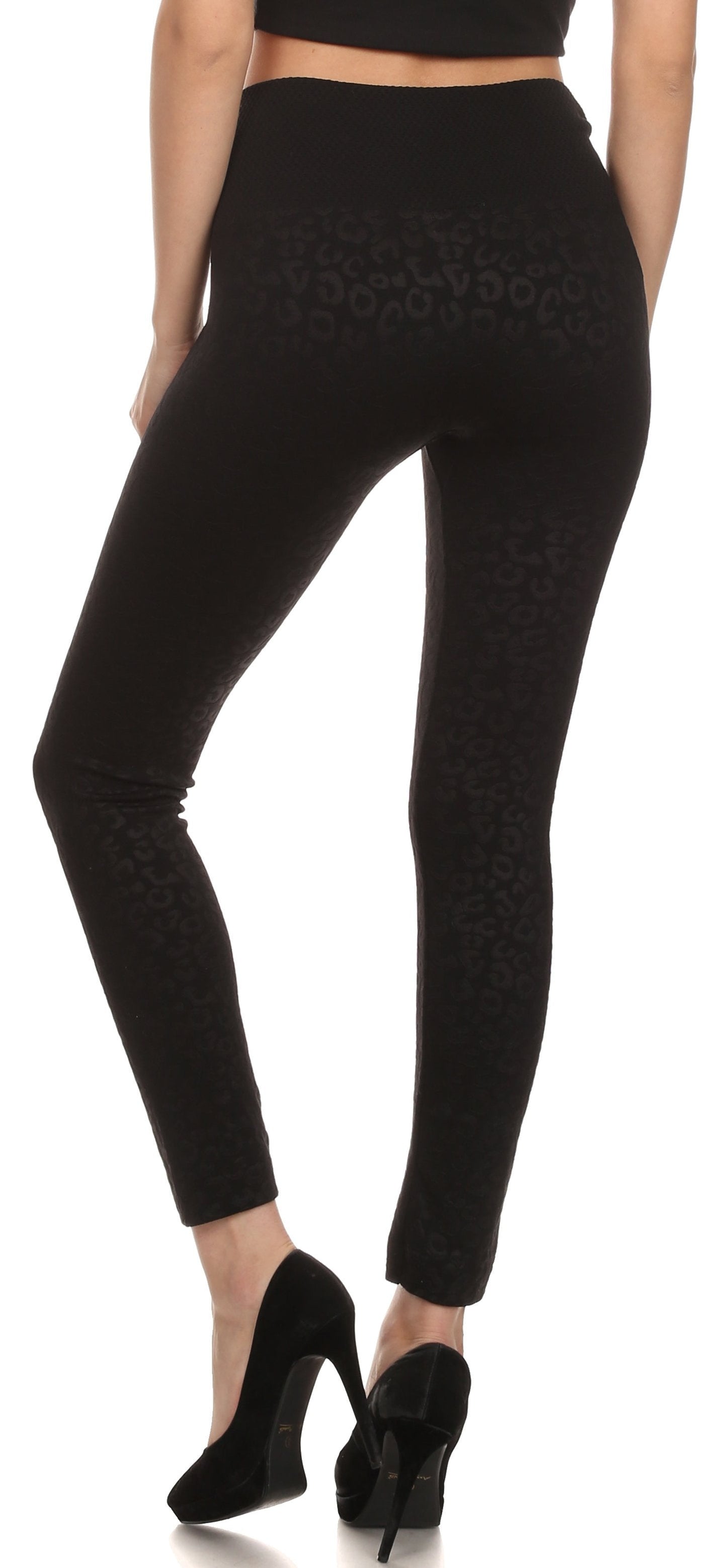 Sakkas Women's Patterned Soft Fleece Lined High Waist Leggings - Concordia Style Boutique