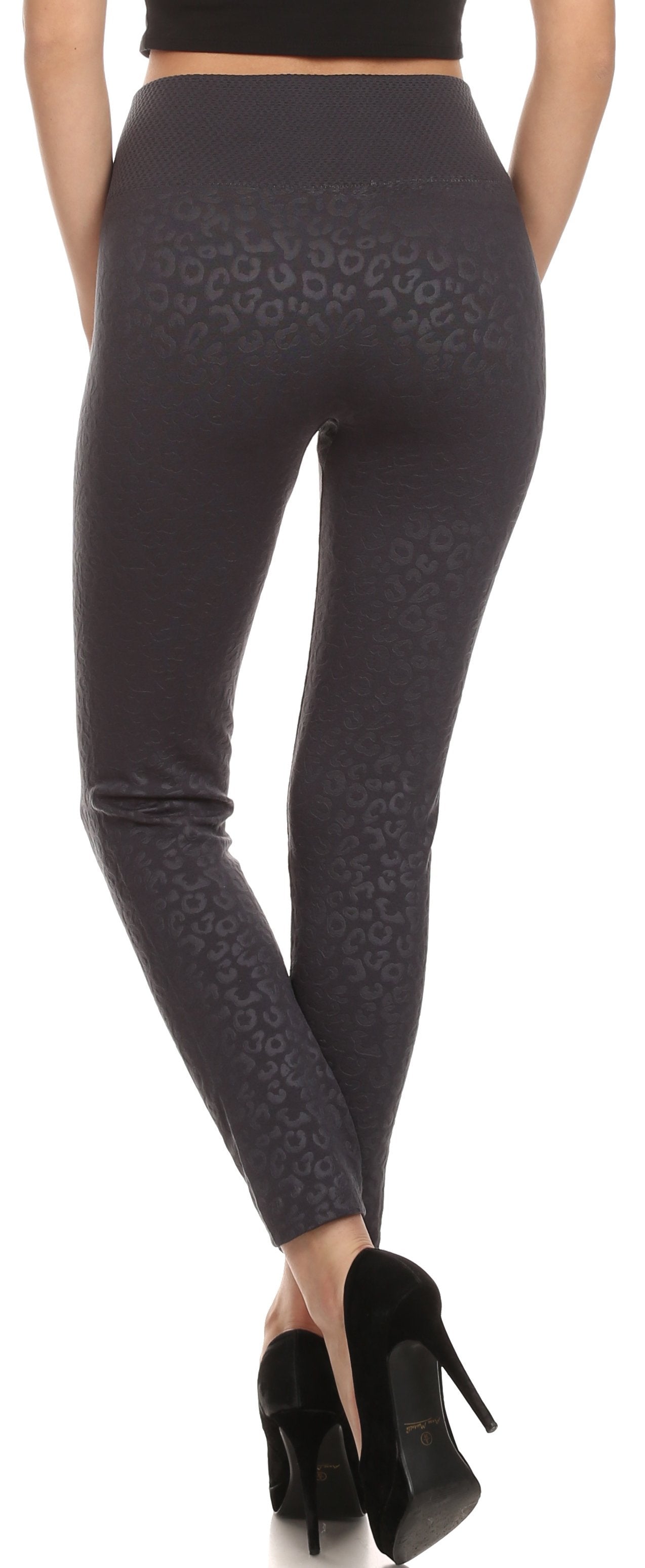 Sakkas Women's Patterned Soft Fleece Lined High Waist Leggings - Concordia Style Boutique