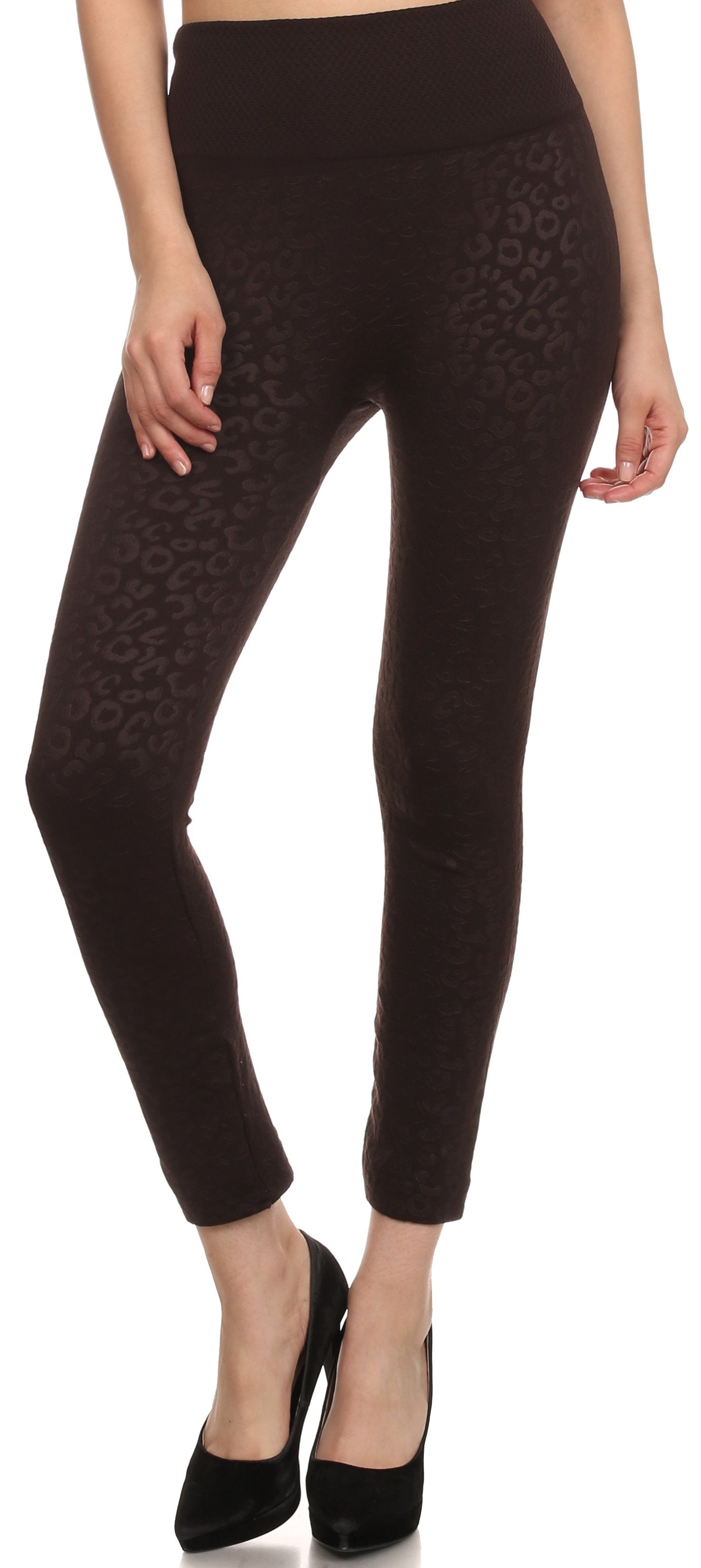 Sakkas Women's Patterned Soft Fleece Lined High Waist Leggings - Concordia Style Boutique