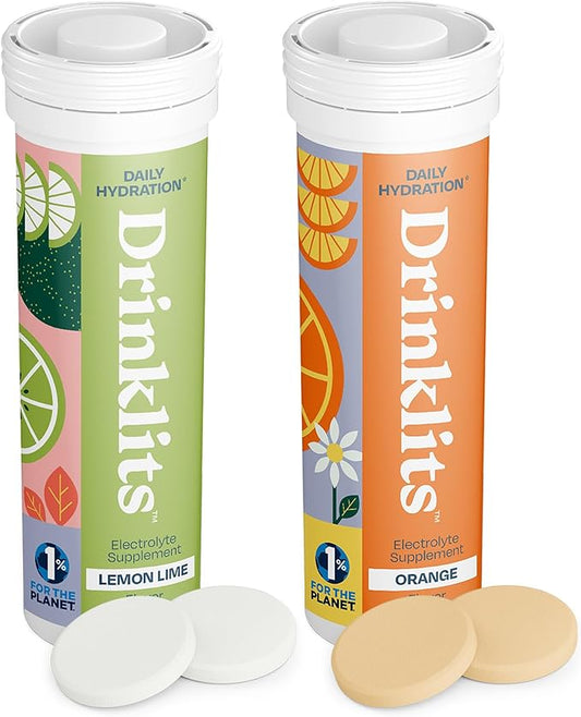 Lemon-Lime & Orange Electrolyte Tablets (2) Tube Bundle - Concordia Style Boutique