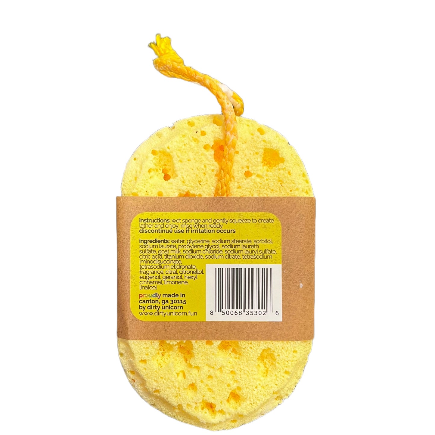 Carpe Lemon Soapy Scrubbie