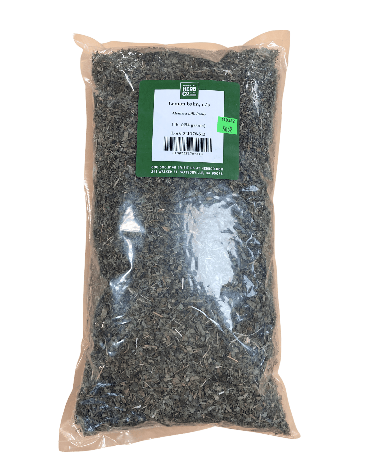 Lemon Balm Leaf, Cut, Sifted - Concordia Style Boutique