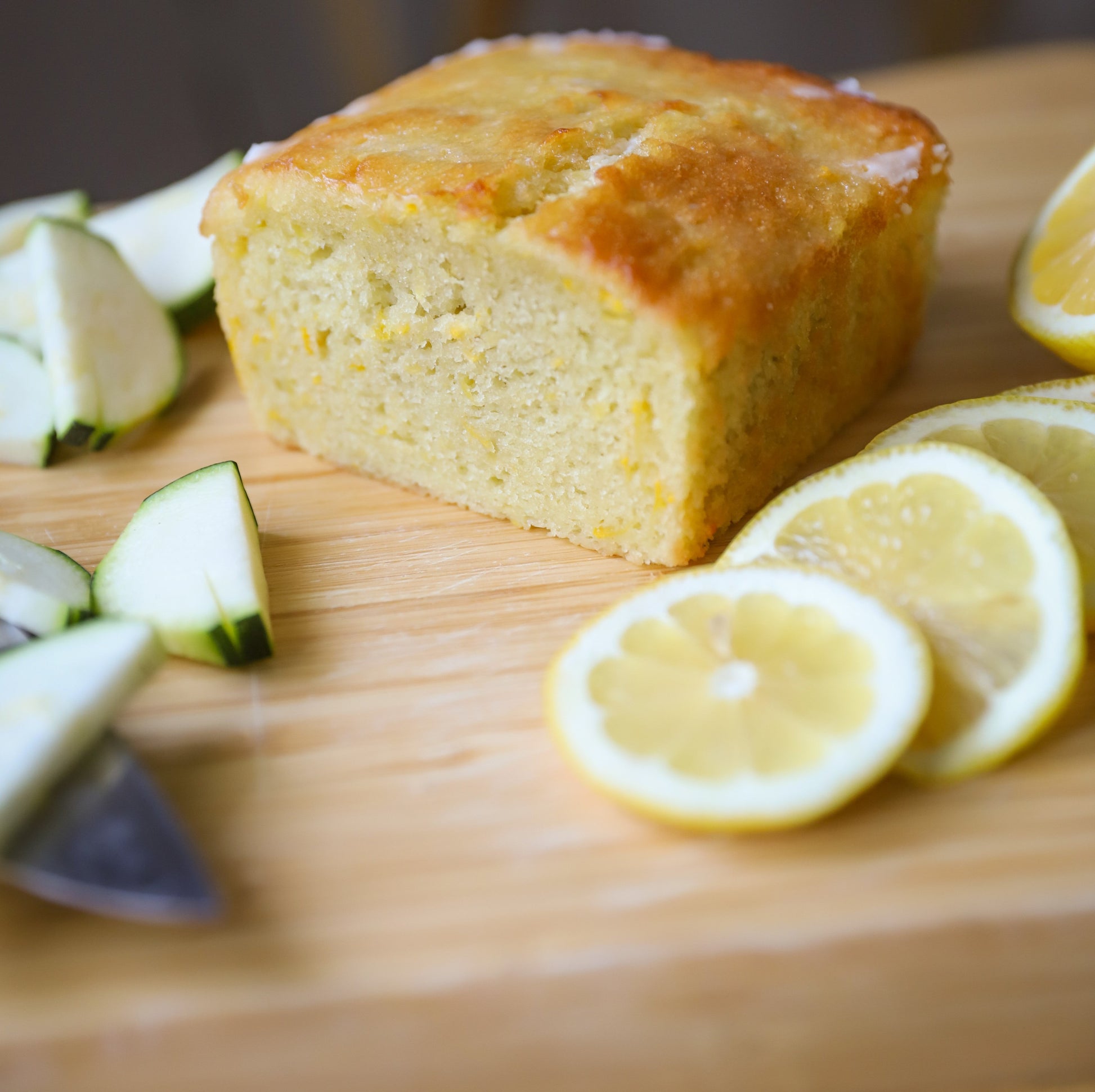 Lemon Glazed Zucchini Bread - Vegan - Concordia Style Boutique