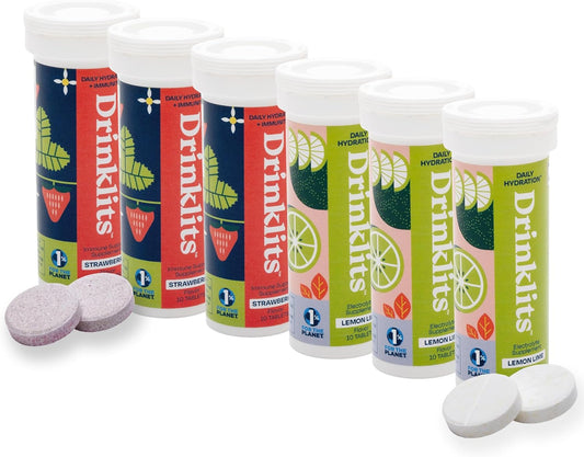 Lemon Lime Daily Hydration & Strawberry Daily Immune Support (6) Tube Combo Pack - Concordia Style Boutique