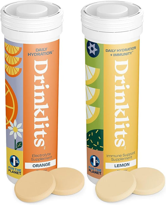 Orange Daily Hydration & Lemon Daily Immune Support (2) Tube Combo Pack - Concordia Style Boutique