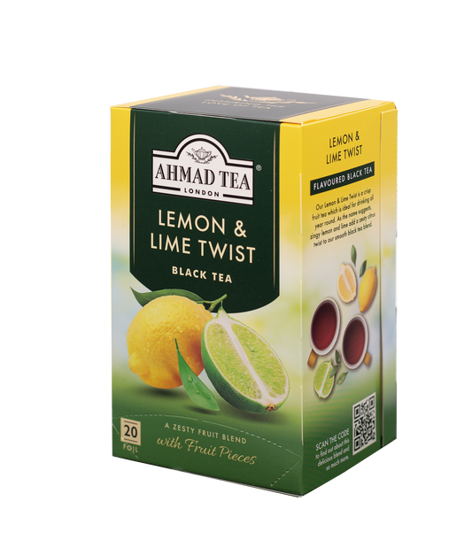 Lemon & Lime Twist - Black Tea | 20' Tea Bags | Ahmad Tea - Concordia Style Boutique
