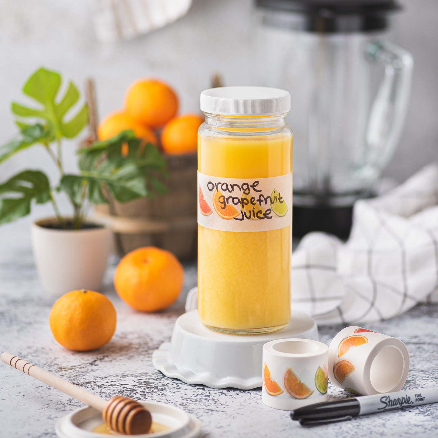 Juice Bottle Label Tape