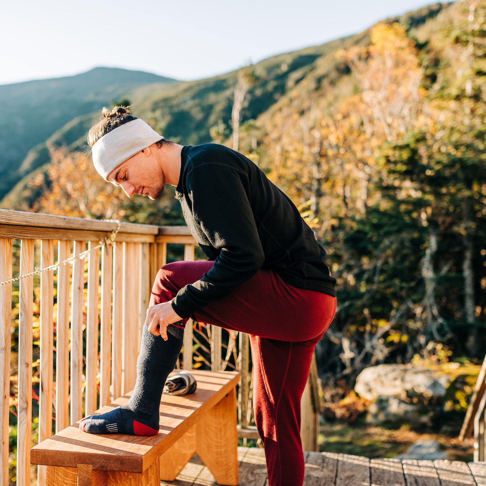 Lightweight - Over the Calf Wool Socks Mountain Heritage - Concordia Style Boutique