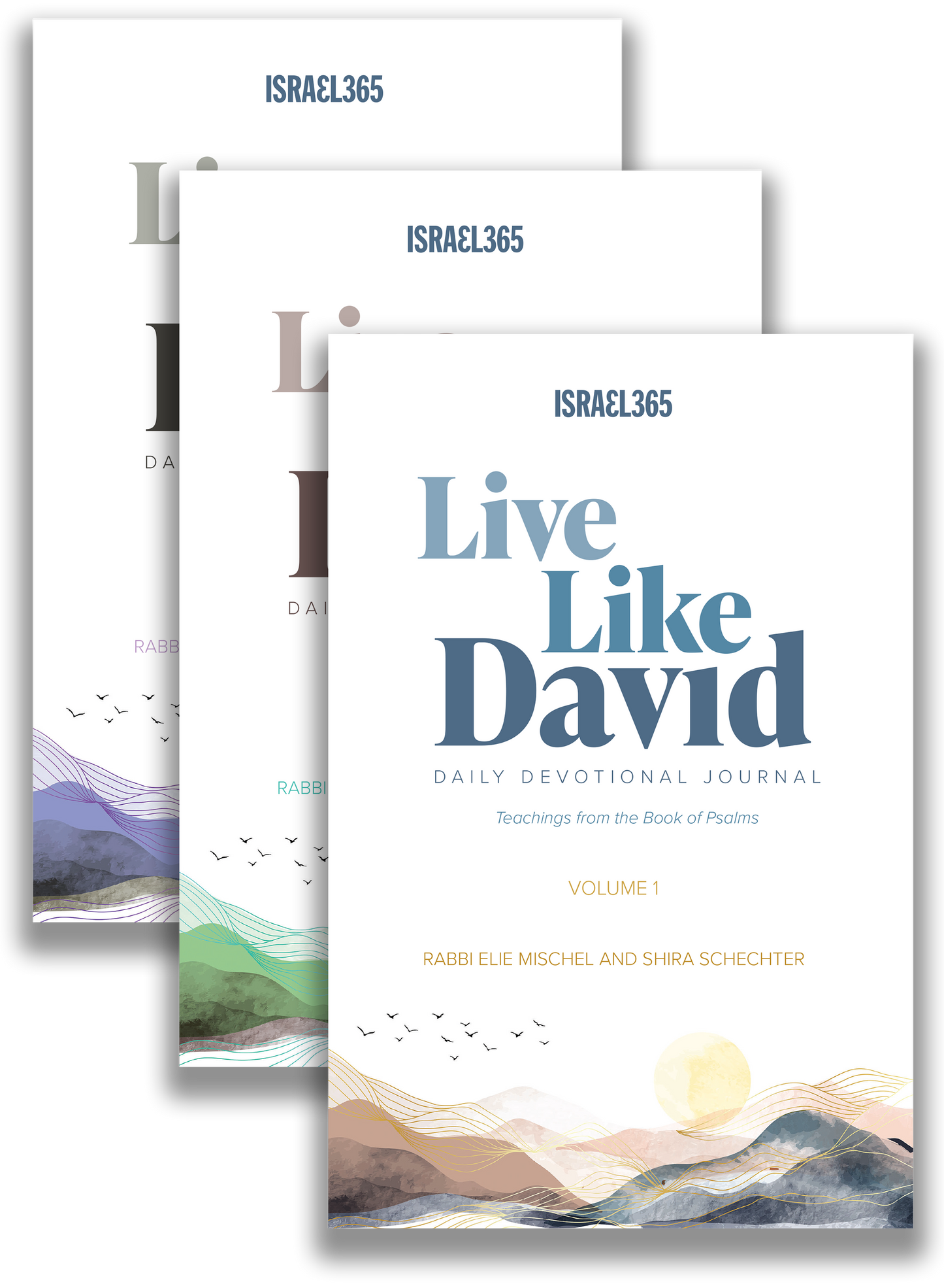Live Like David - Daily Devotional Journal - 3 Volume Softcover Set