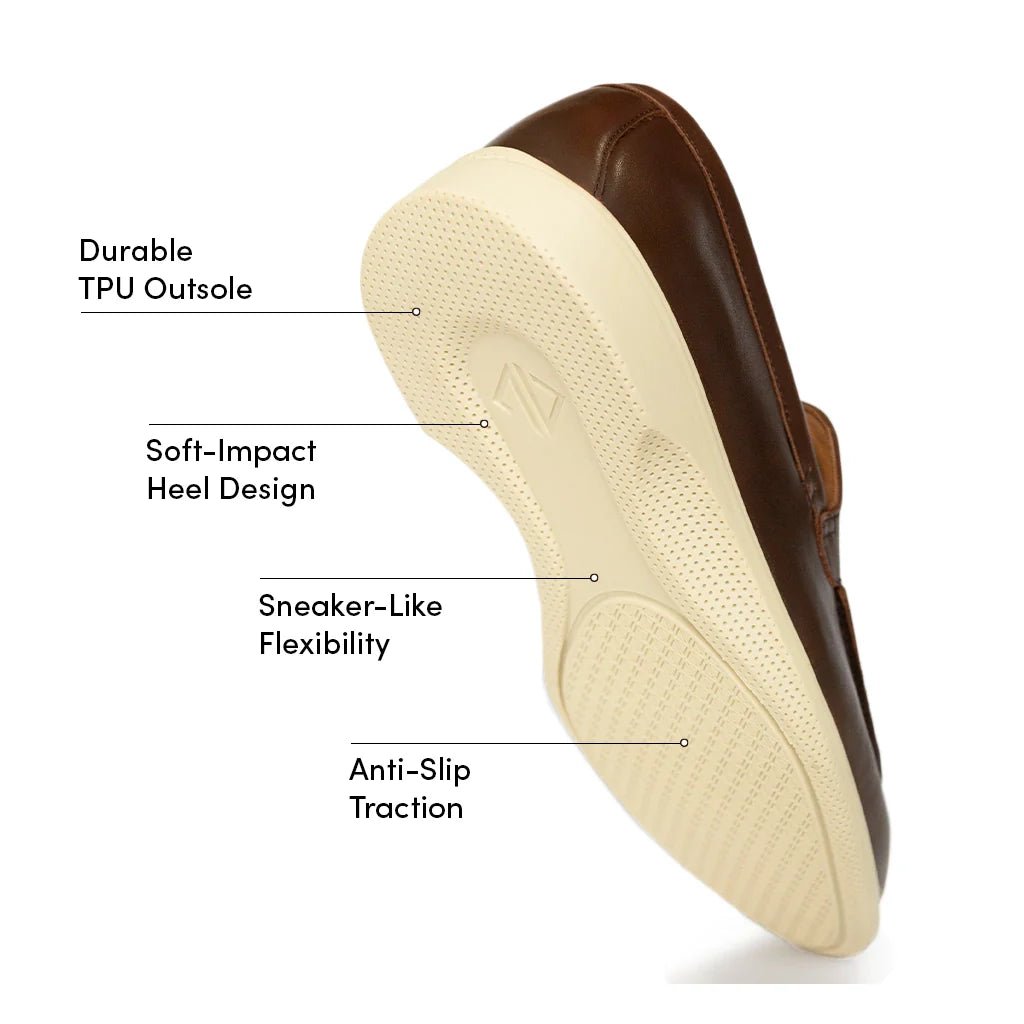 The Loafer (Chestnut & Cream) - Concordia Style Boutique