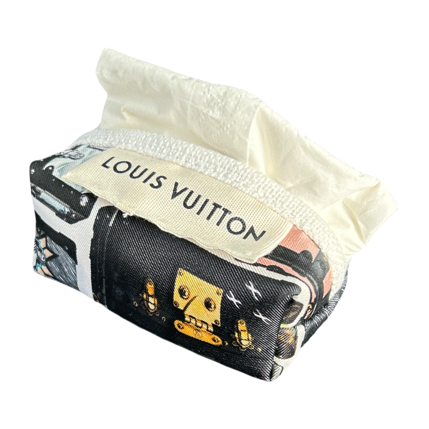 Petite Malle Vintage Scarf Travel Tissue Pouch