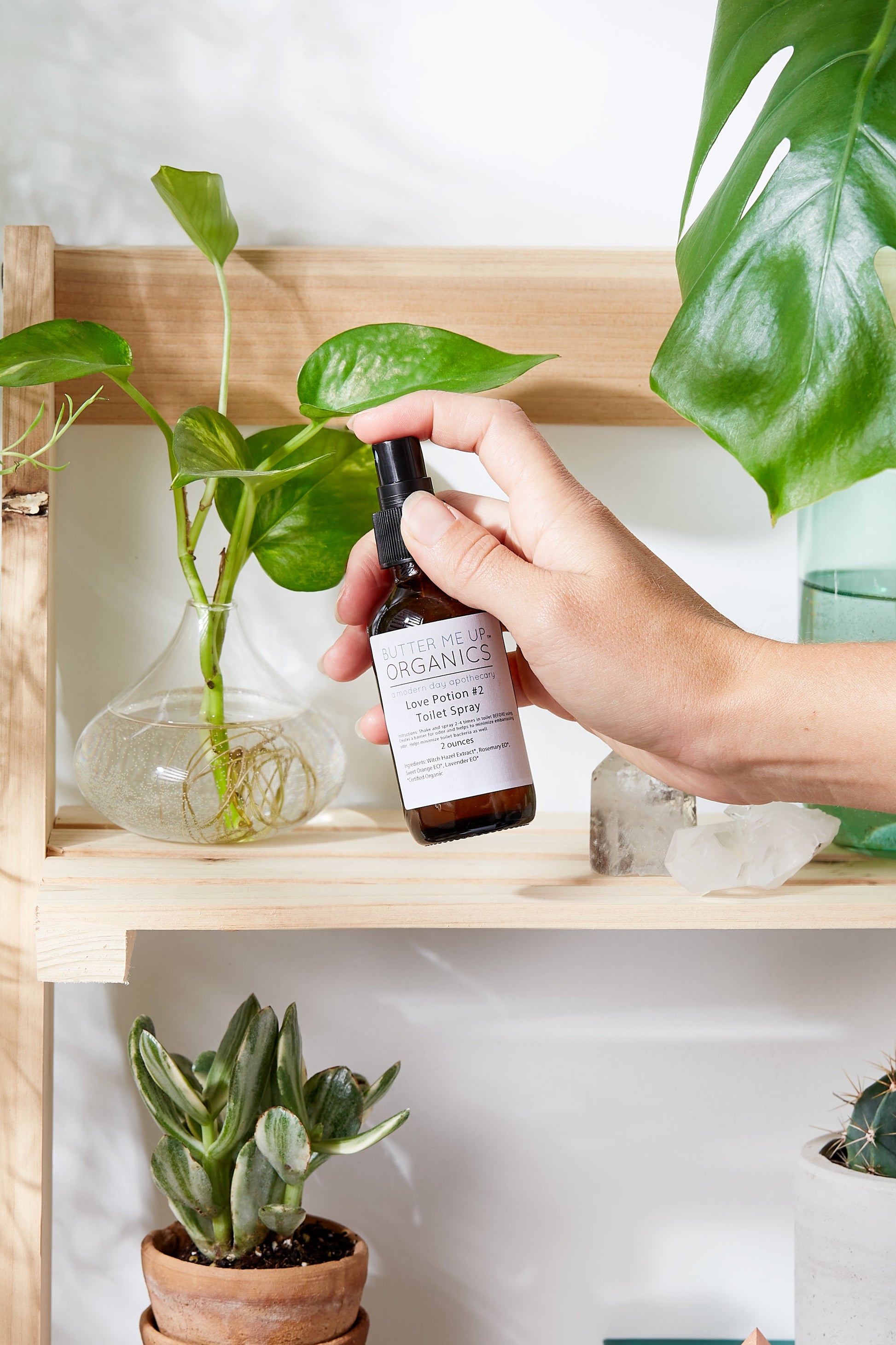 Love Potion #2 Organic Toilet Spray / Modesty Spray / Odor Spray / Bathroom Spray / Essential Oil Spray / Stink Spray - Concordia Style Boutique