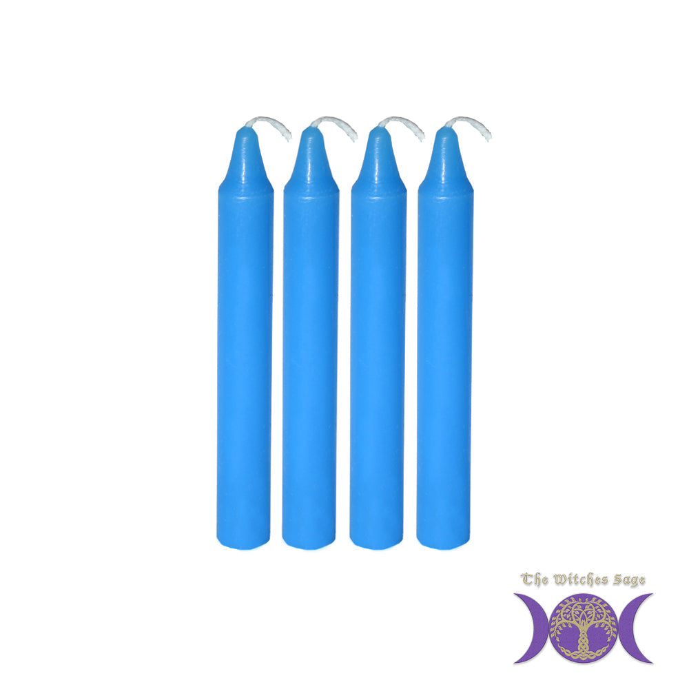 Mini Ritual Candle - Lt Blue (Set of 4) - Concordia Style Boutique