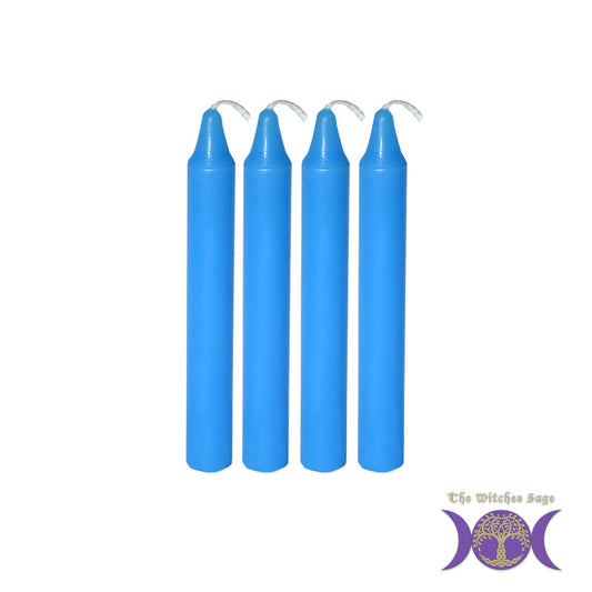 Mini Ritual Candle - Lt Blue (Set of 4) - Concordia Style Boutique